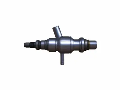 3d Model Diesel Car Engine Set Of Fuel Injector 3D model