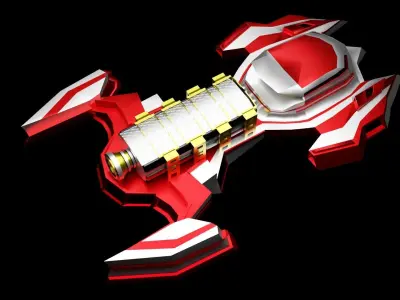 Space ship sci-fi 3d models low-poly 3D model