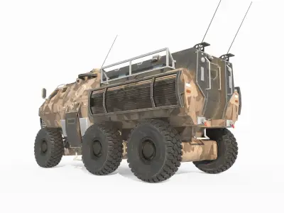 Future Sci Fi Armored Personnel Carrier 3D model