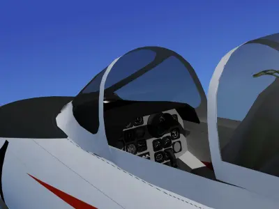 McDonnell F2H4 Banshee V12 3D model