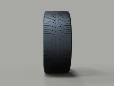 Clear car wheel 3D model