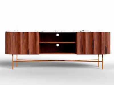 Monaco Extra Large Media Stand Free 3D model