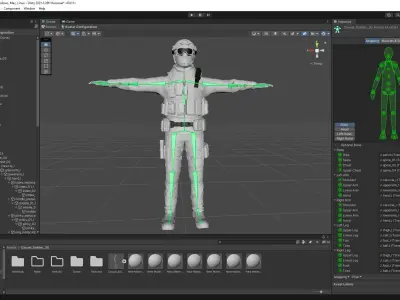 Casual Soldier 30 Low-poly 3D model
