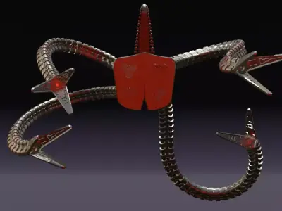 DOC OCK ARMS MADE IN BLENDER 3D model