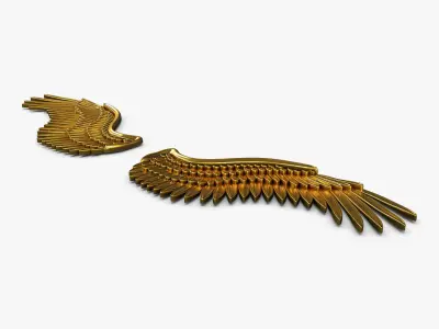 Eagle Wings Gold v 2 3D model
