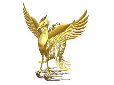 phenix golden phoenix 3D model