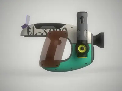 Sci-fi Weapon - Grenade Ball Launcher Low-poly 3D model