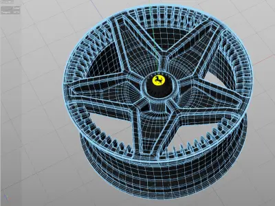 F40 LM Wheel 3D model