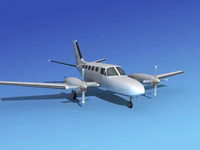 Cessna 441 Conquest II Unmarked 3D model