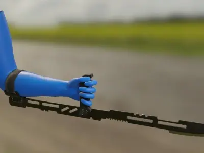 Arm Blades Low-poly 3D model