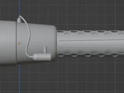 Simple Pulsejet Engine 3D model