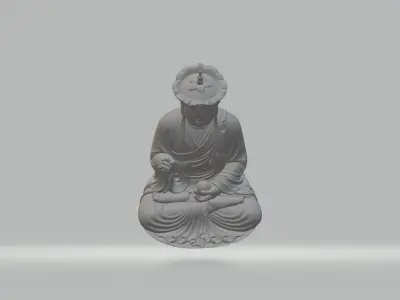 Ksitigarbha Bodhisattva Buddha Statue 3D print model