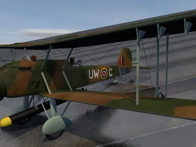 Vickers Wildebeest Mk-4 3D model