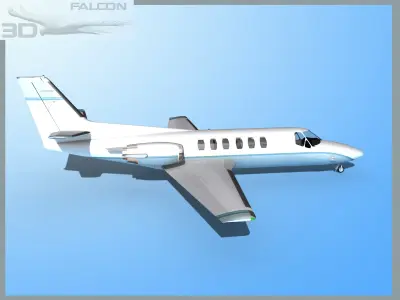 Falcon3D Citation V 560 F01 3D model