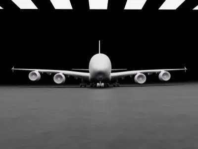 Airbus A380 3D print ready model 3D print model