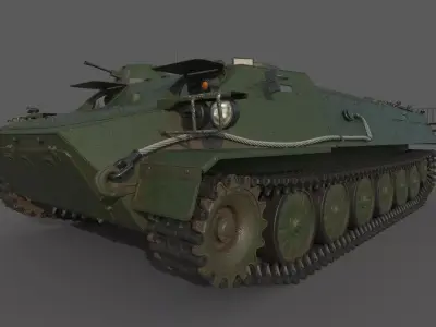 MT-LB armored vehicle 3D model
