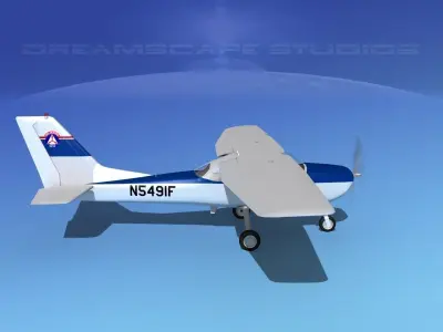 Cessna T-41 Mescalero Civil Air Patrol 3D model