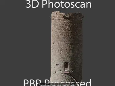 Castle Ruin Modules Collection PBR Scan 