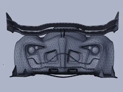 Yamaki GTX-R Supercar 3D model