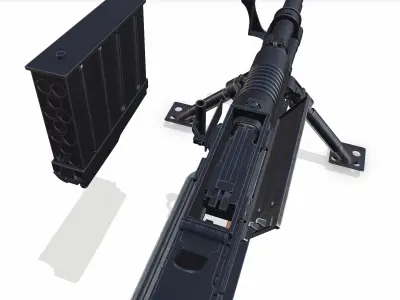 Type 97 Japanese Anti-Tank Rifle Low-Poly PBR Low-poly 3D model