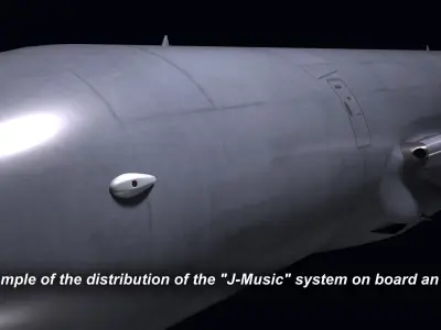 J-MUSIC futuristic device with light 3D model