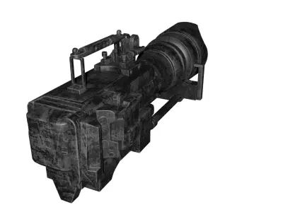Sci-Fi Cinematic Camera - Game Ready PBR 3D Model Low-poly 3D model
