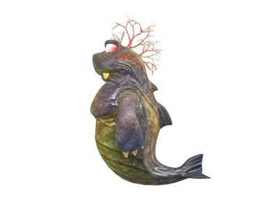 Trotos Low-poly 3D model