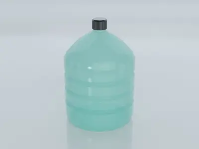 Resources Pack - Bottles and Glas Low-poly 3D model
