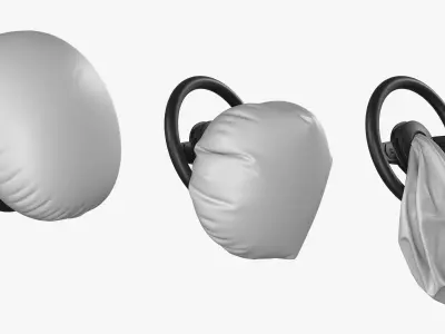 Driver Airbag Animated 3D model