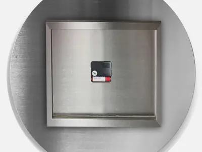 Oversized Famous Monuments Across World Wall Clock Free 3D model