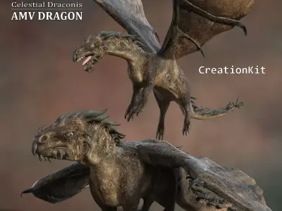 Creation Kit for Celestial Dragonis Low-poly 3D model