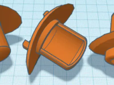 3D Print Bird Feeder Port for Large Format Wine Bottle Feeders Free 3D print model