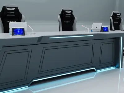 sci-fi command center 3D model purchase