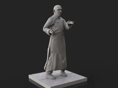 Ip Man Bruce Lee Master Sculpture 3D print model