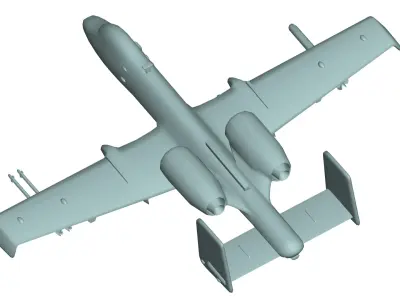 Fairchild Republic A-10 3D model
