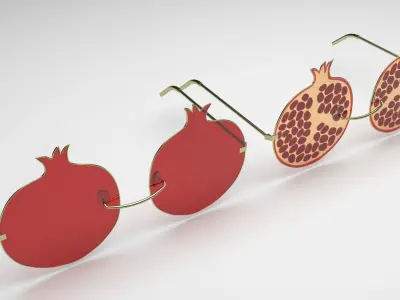 Pomegranate Sunglasses 3D model