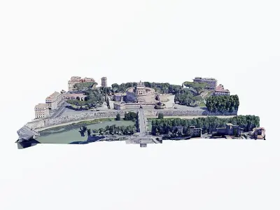 Castel Sant Angelo Low-poly 3D model