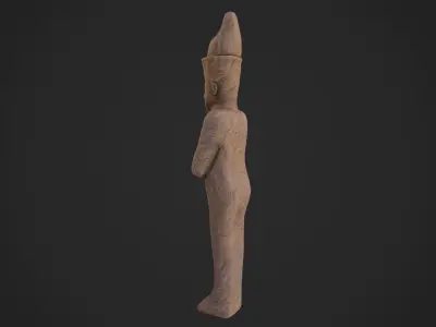 Egypt Statue Low-poly 3D model