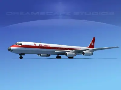 Douglas DC-8-63 Air Canada 3D model