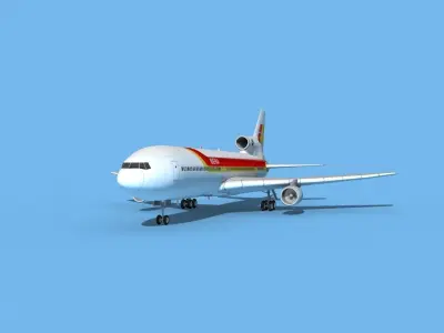 Lockheed L-1011 TriStar Iberia 3D model