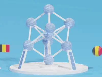 Atomium Building Brussels Belgium 3D model