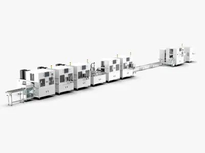 Automatic 8-Channel TR Component Integrated Assembly Line 3D model