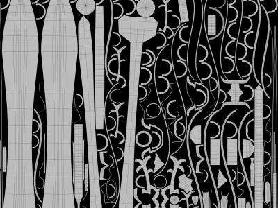 Fantasy Sword 29 With Scabbard 3D Model Low-poly 3D model