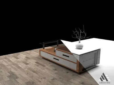 Coffee table 03- furniture Free low-poly 3D model