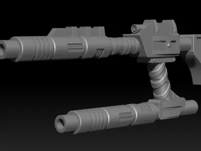 Hammerhead Double Barrel Laserblaster 3D print model