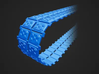 10 Tank Tracks 3D model