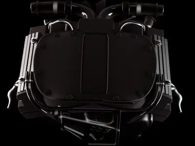 Car Engine 3D model shop