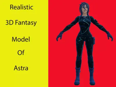 Astra Low-poly 3D model