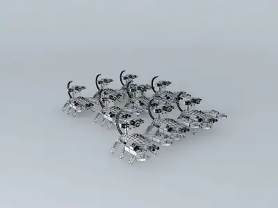scorpian force Free 3D model