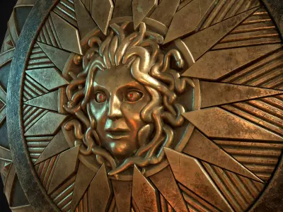 fans work Magic Change Wonder Woman Shield Aegis Shield 3D model